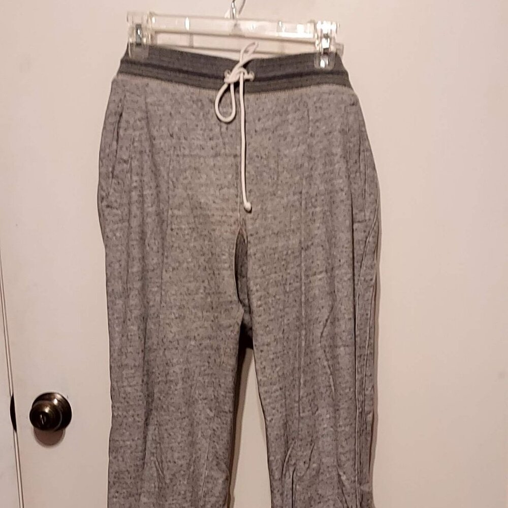 Mens XL Light Gray Sweat Pants Unbranded Drawstring Close Banded Waist Casual